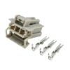 1 Set 3 Pin Male Female Grey Waterprof Auto Connector Reversing Lamp p/Lug Fit Compatible Car 6098-0242 6098-0241(Female) view 1