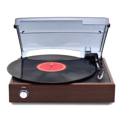 iumLeap Tocadiscos Caja de msica Retro Tocadiscos Tocadiscos Tocadiscos de vinilo con altavoz incorporado para discos de vinilo Vintage Re