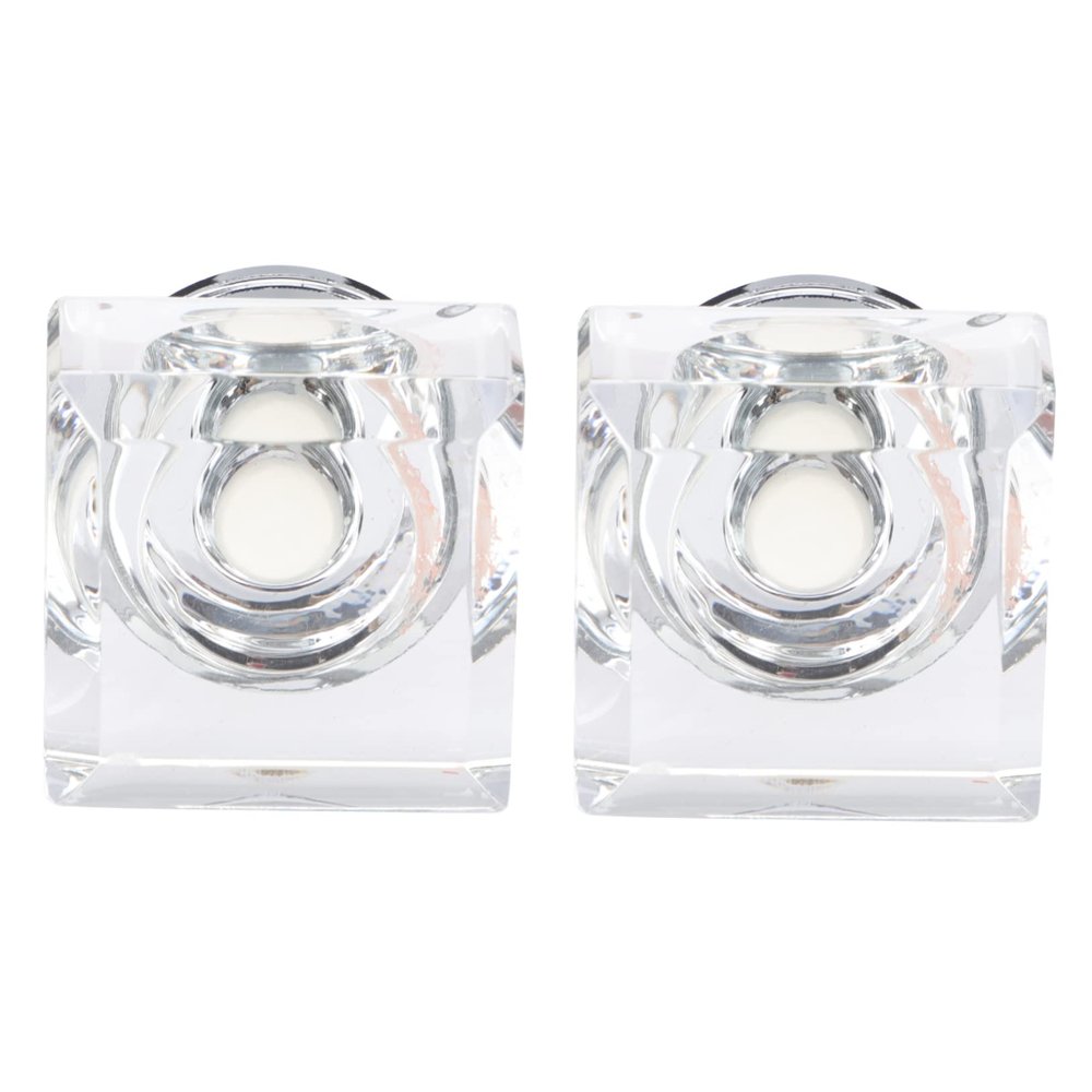 ARTIBETTER 2pcs Crystal Drawer Knobs Square Crystal Cabinet Handles for Furniture Accessories