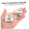 ARTIBETTER 2pcs Crystal Drawer Knobs Square Crystal Cabinet Handles for Furniture Accessories view 3