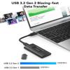 Aiibe 500GB External Solid State Drive USB C Portable SSD USB 3.2 Gen 2, Up to 1050MB/s, External SSD 500GB External Hard Drive for iPhone 15/Pro, Laptop, Mac and PS4 (Black) view 2