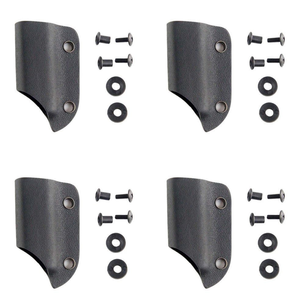 4 Sets Kydex Sheaths with 8 Sets Screws Fit for Outdoor Knife Case DIY Making Accessory