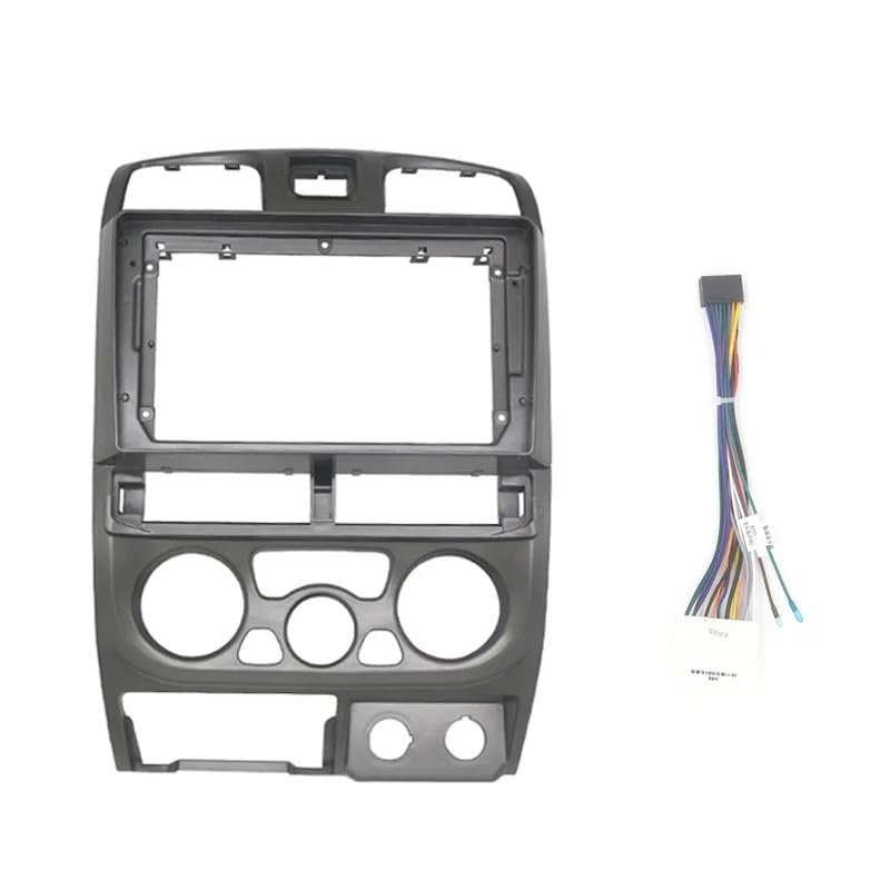 9 Inch Big Screen Auto Stereo Head Unit Fascia Compatible with D-MAX/MU 7 CHEVROLET COLORADO 2006-2012 Dash Panel Frame Kit Bezel(2001-2005 with cable)