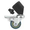 22mm Light Stand Casters High Hardness Locking Caster Set for Light Stands 22mm Light Stand Caster Wheels Photography Studio Locking Caster Wheels 3pcs Studio Caster Wheels view 2
