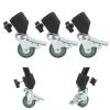 22mm Light Stand Casters High Hardness Locking Caster Set for Light Stands 22mm Light Stand Caster Wheels Photography Studio Locking Caster Wheels 3pcs Studio Caster Wheels view 3