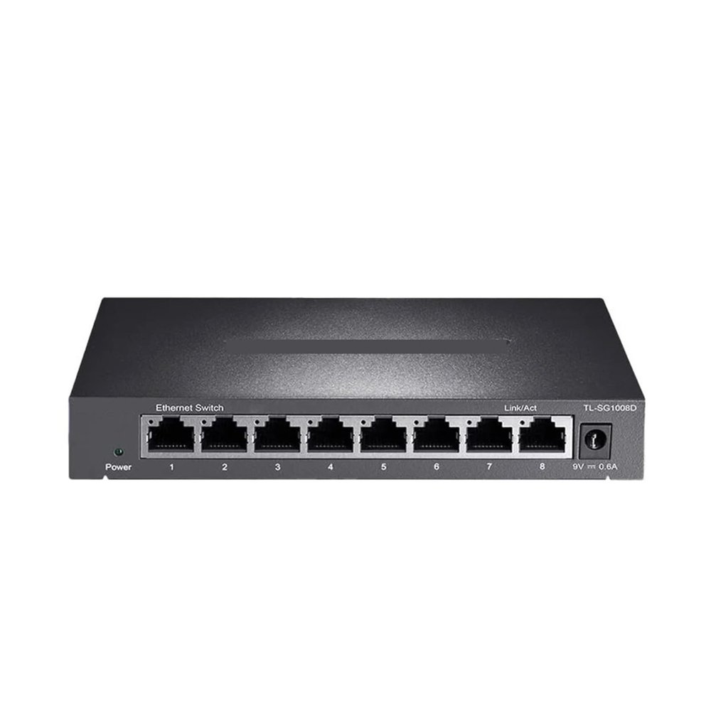 BAISULI Business Ethernet switches 8Port Gigabit Switch Ethernet Smarts Switcher 1000Mbps Ethernet Network Hub 1GE RJ45 1gb Internet LAN Splitter TL-SG1008D(Add E.U Insert Head)
