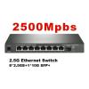 BAISULI Business Ethernet switches 8 Port 2.5G Ethernet Unmanaged Network Switch with 8 x 2.5 Gigabit+1 x 10G SFP+, Fanless Quiet Metal SE109(with U.S Insert Head) view 2