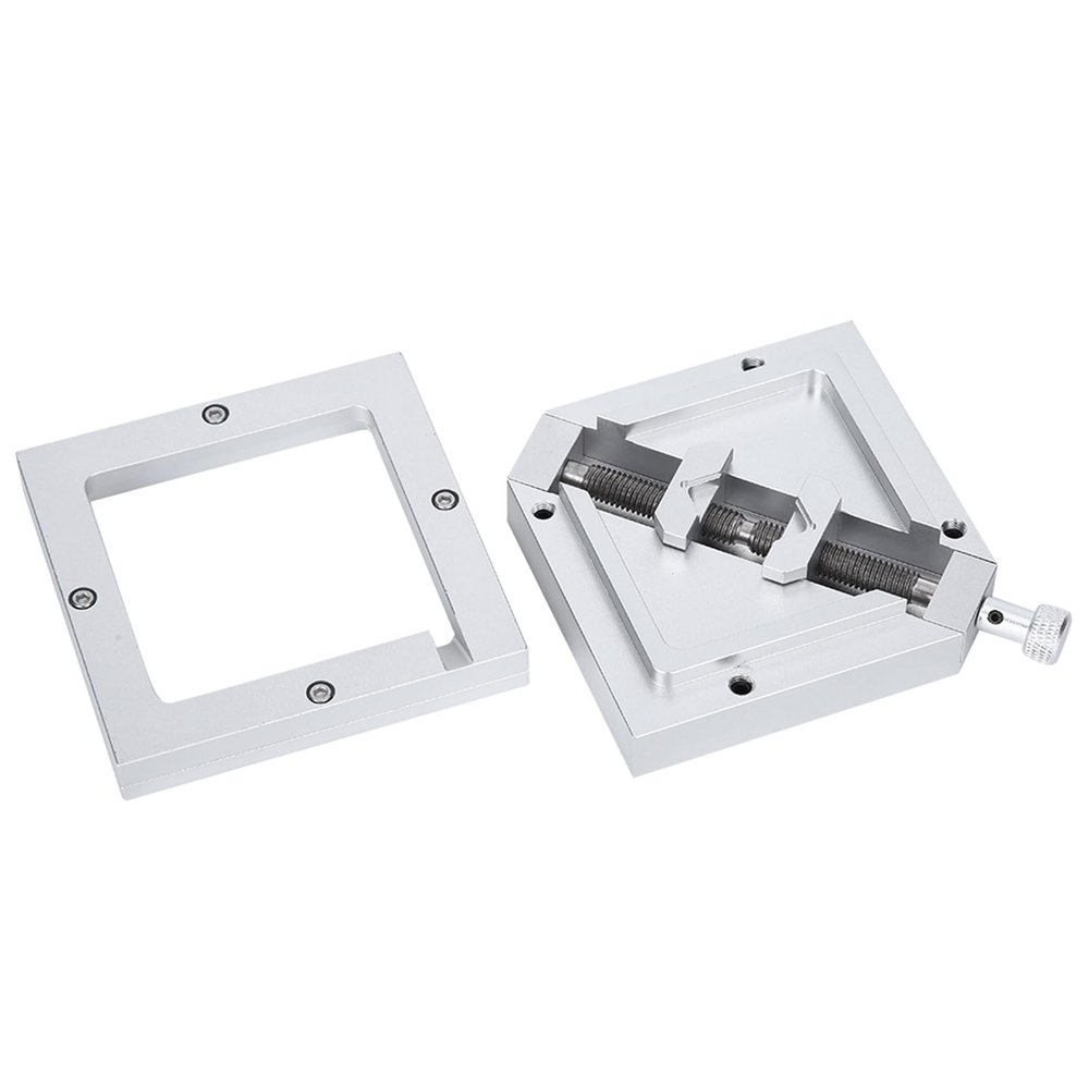 BGA Reballing Station Aluminum Alloy Rework Kit for Laptop CPU and Mobile Phone with BGA Manual Welding, HT-90 90x90