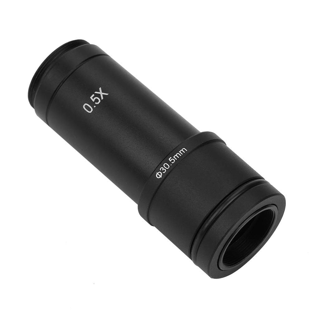 0.5X CMount Adapter for Microscope CCD Camera Eyepiece Lens, Compact Design with Easy Depth Control, Increase Transmittance with Blue Coated Lens, Compatible with