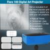 Artograph Flare 100 Digital Art Projector with Adjustable Monopod Stand, Blue/Black 1080p Native Resolution, Built-In Art Grids for Drawing and Tracing, WiFi and HDMI Compatible view 3