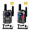 Global Walkie Talkie Two Way Radio, Portable Radio fm Home Radio, Unlimited Distance-Rechargeable PTT Cellular Radio Push to Talk, (2 Pack with SIM Card) view 1