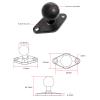 1'' Base Adapter Metal Construction with Rubberized Coating On Suitable for Tablets Phone Devices view 3