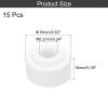 MECCANIXITY 15 Pcs Ceramic Insulator Bead, 6.2mm x 16mm x 10mm Electronic Wire Bundle Insulation Heat Protection Round Shaped Ceramic Tube for Cable Bundle, Wire Protection view 2