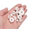 MECCANIXITY 15 Pcs Ceramic Insulator Bead, 6.2mm x 16mm x 10mm Electronic Wire Bundle Insulation Heat Protection Round Shaped Ceramic Tube for Cable Bundle, Wire Protection view 4