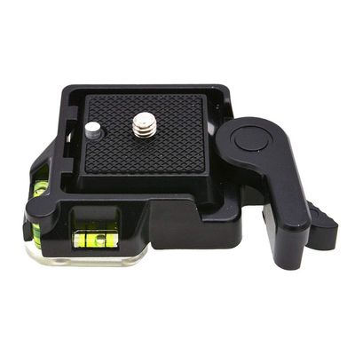 Fowspvzn QR-40 Quick Release Plate for 1/4 3/8 Tripod, Black, Compatible with SLR, Mirrorless Camcorder