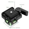 Fowspvzn QR-40 Quick Release Plate for 1/4 3/8 Tripod, Black, Compatible with SLR, Mirrorless Camcorder view 2