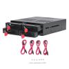4 Bay HDD Cage Chassis 5.25in Drive Tray Silent Fan Mobile Rack for IT Professionals Aluminum Alloy Engineering Plastic(Not a Hard Drive, nor Does it Include a Hard Drive) view 1