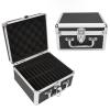 2.5in Hard Drive Storage Box Secure Double Large Capacity for Home Office, Black Aluminum Alloy ABS Case with Security Lock, Shockproof Waterproof(Not a Hard Drive, nor Does it view 4