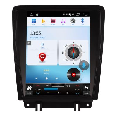 Car Radio for Ford Mustang GT 2009-2014, Android 13 Stereo 12.1 inch Octa-Core 8+128G Wireless Carplay Android Auto 4G Network 5G WiFi DSP Bluetooth Steering Wheel Controls AHD Camera