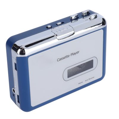 Portable Cassette Player Auto Reverse Tape Player for Home Entertainment White Color