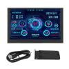 Dioche PC CPU Data Monitor 5in USB C for aida64 Temperature Display PC Sensor Panel Display for DIY Enthusiasts LCD Black view 3