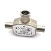 Wiring Connecting Terminals - 1pc TV9.5 1 Male to 2 Female TV Antenna Plug Tee Conversion Cable Joint Adapter for 9.5 Interface Video Equipment Connector - (Color: 1 M to 2 F) view 3