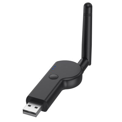 Boannice USB Bluetooth 5.2 Transmitter, Wireless Audio Adapter with 3.5mm AUX Jack, External Antenna Low Latency for TV, PC, Headset, Speaker