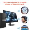 Boannice USB Bluetooth 5.2 Transmitter, Wireless Audio Adapter with 3.5mm AUX Jack, External Antenna Low Latency for TV, PC, Headset, Speaker view 2