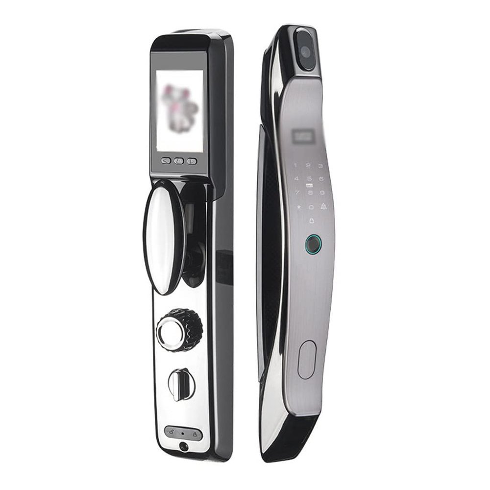 HIONJIN Fingerprint Door Lock APP Remote Control Home Password IC Card Key Unlock Electronic Digital Lock(30X388MM)