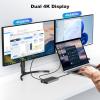 i-magBac MacBook Docking Station Dual Monitor, Laptop Docking Stations for MacBook pro/Air HP Dell Lenovo Computer, 10 in 1 USB C Dock with Dual Hdmi 4K@60Hz Splitter Extended Display, USB 3.2 Hub view 3