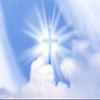 10x6.5ft Christian Cross Backdrop Holy Lights Heaven Sky Clouds Crucifix Photography Backdrop Blue Sky Lord Pray Resurrection of Jesus Easter Backdrop Christian Church Events Decor Photo Props view 1