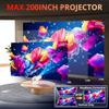 [Auto Keystone] Mini Projector with WIFI and Bluetooth, Pericat Portable Movie Projector with 210 Rotatable, 4K 1080P Home Theater Projector Compatible with Smartphone, TV Stick, Laptop, HDMI, USB view 3