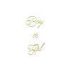 Polyester Diameter 7.5ft Plain White Gender Reveal Round Backdrop Cover for Boy or Girl Gold Font Photography Background He or She Pregnancy Mom Surprise Party Decoration Props view 2