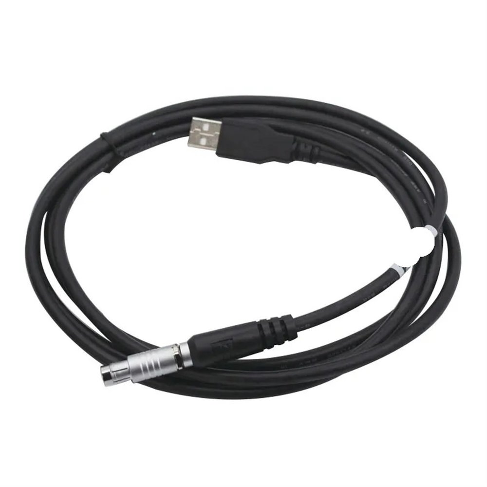 GHZHANG A00304 Data Power Cable 5pin For Top-con Hiper V II Pro GB GR Total Station Male To USB Connect PC To GPS RTK Surveying