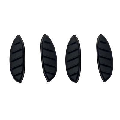 xyqrenrr Replacement Nose Pieces Nosepads For Oakley Clifden OO9440/Forager OO9421/Plazma OO9019/Plazma Asian Fit OO9019A (Black(Two Pairs))