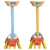 ORANGE & GRAY GNSS GPS RTK RECEIVER ANTENNA EXTENSION POLE FOR GPS EXTENSION10CM 30CM 50CM SURVEYING 5/8 X 11 THREAD(50CM) view 2