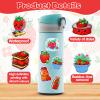 100PCS Cute Strawberry Stickers, Waterproof Vinyl Strawberry Stickers for Water Bottles, Laptop, Phone, Luggage, Scrapbook, Party Supplies view 4