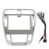 Car Front Side Air Outlet Vent Frame Trim Compatib Car Stereo Audio 2Din Fascia Frame/Fit for Honda City 2008-2013 at AC 10.1" Big Screen Radio Dash Fitting Panel Installtion Kit ABS Silver Car Stere view 2