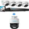 Reolink PoE Security Camera System Bundle, 4pcs 5MP Dome IP Cameras with Smart AI Detection, 8CH NVR with Pre-Installed 2TB HDD, RLK8-520D4-5MP Bundle with 4K 8MP Dual-Lens Camera Trackmix PoE view 1