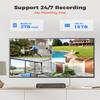 Reolink PoE Security Camera System Bundle, 4pcs 5MP Dome IP Cameras with Smart AI Detection, 8CH NVR with Pre-Installed 2TB HDD, RLK8-520D4-5MP Bundle with 4K 8MP Dual-Lens Camera Trackmix PoE view 4