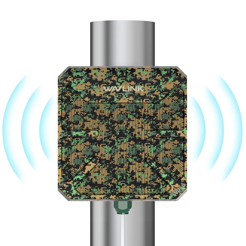 WAVLINK AX3000 Outdoor WiFi Extender White with Camo