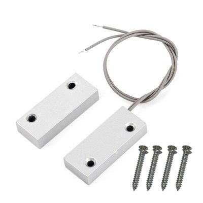 KANGQL Window Sensor, Wired-Magnetic Door Window Waterproof Door Window Sensors Detector for Home Security Alarm
