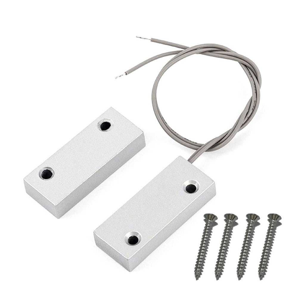KANGQL Window Sensor, Wired-Magnetic Door Window Waterproof Door Window Sensors Detector for Home Security Alarm