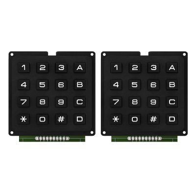 BAIMOQI 4x4 Matrixes Button Keyboard Keypad Array Modules ABS Keys 4x4 16 Key Button Membrane Button