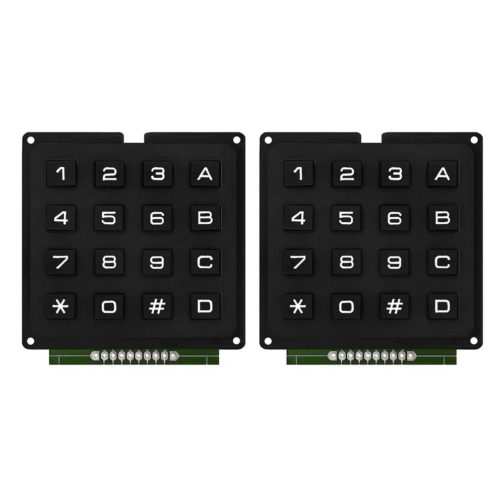 BAIMOQI 4x4 Matrixes Button Keyboard Keypad Array Modules ABS Keys 4x4 16 Key Button Membrane Button