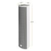 Sound Town Four 70V/100V 4x5 Weather-Resistant Column Array Passive Speakers, with IP55-rated Aluminum Enclosure, for Home & Commercial Installations, Grey (TARVOS-CL45GX4) view 4