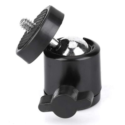 Mini Ball Head with Aluminium Alloy Material.Tripod Ball Head, Black Oxidation Process, Lightweight and Portable for Digital Camera
