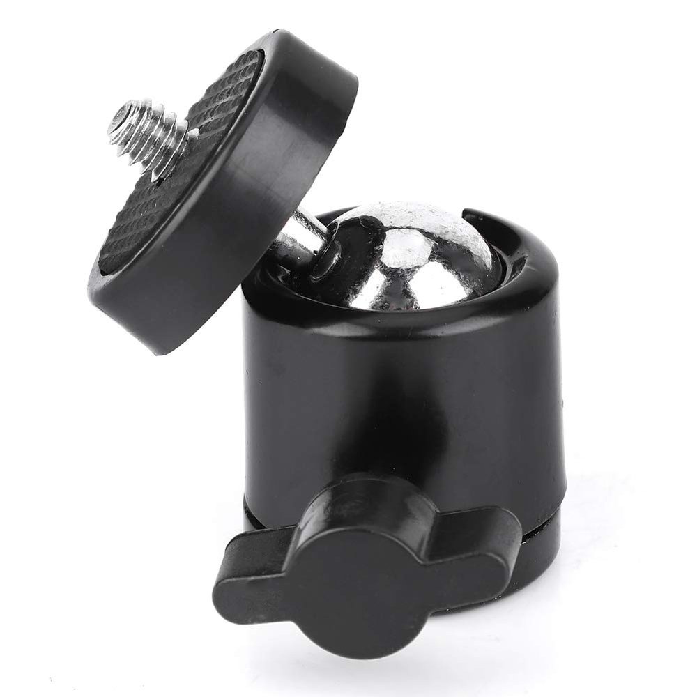 Mini Ball Head with Aluminium Alloy Material.Tripod Ball Head, Black Oxidation Process, Lightweight and Portable for Digital Camera