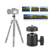 Mini Ball Head with Aluminium Alloy Material.Tripod Ball Head, Black Oxidation Process, Lightweight and Portable for Digital Camera view 3