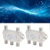 4x1 DiSEqC Switch, Satellite Signal Switch Splitter, 950 to 2400MHz with High Isolation Broadband, 75 Port Impedance view 4